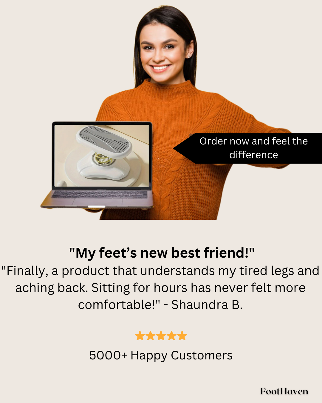 FootHaven- Ergonomic Motion Foot Rest